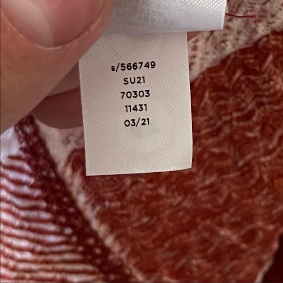 LOFT NWT Gingham Smocked Peplum Tank S - Picture 5 of 6